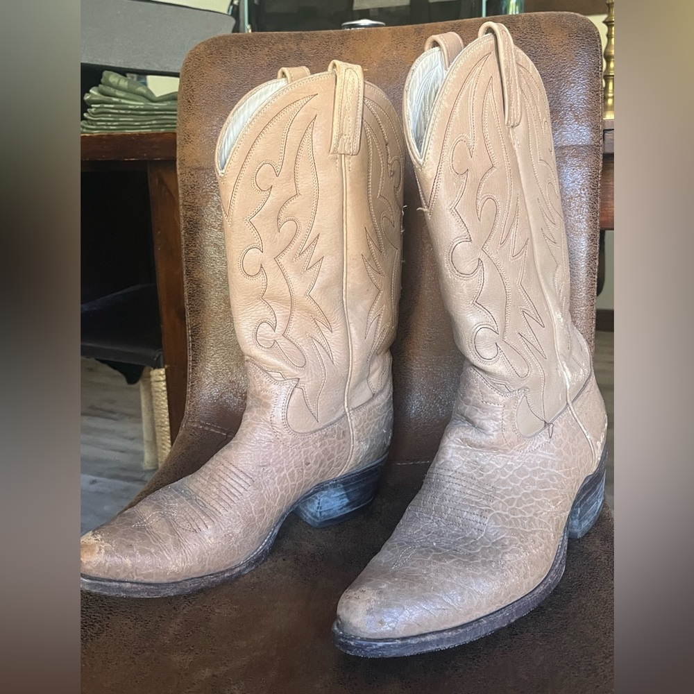 Dan Post Tan Cowboy Boots